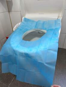 10pcs Disposable Waterproof Toilet Seat Covers (Individually Wrapped) – Portable & Hygienic For Travel, Hotels, Maternity & Daily Use - Multicolor - View 10