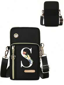 Bolso de teléfono para mujer, mini bolso bandolera, monedero vertical, brazalete deportivo/muñequera para correr, mini bolso bandolera casual para teléfono con orificio para auriculares, adecuado para damas de oficina elegantes, estudiantes universitarias, empresarios, viajeros, trabajadores de oficina, gran regalo para aniversario, parejas, cumpleaños, San Valentín, Navidad, Acción de Gracias, Día del Maestro - Multicolor - Ver 7