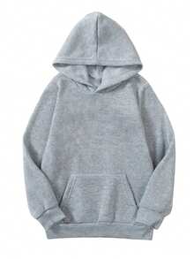 1pc Tween Boy Spider Print Decor Casual Streetwear Hoodie Sweatshirt