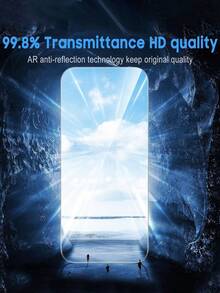BOLLYMORE 适用于 17 Pro Max/17 Pro/17/Air/16e/16/15 Pro Max 的 2 片装高清钢化玻璃屏幕保护膜 - 9H 防刮、防水、无气泡，包含清洁套装 - 無色 - 查看 3