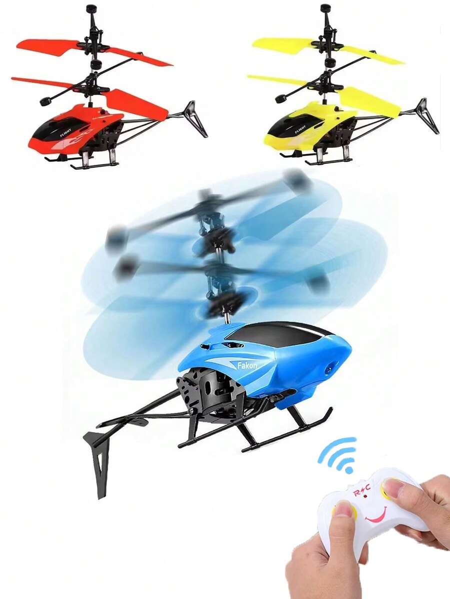 Bộ máy bay trực thăng điều khiển từ xa dành cho thanh thiếu niên, quà tặng giáo dục, cất cánh và hạ cánh thẳng đứng, đo tốc độ gió, không cần điều khiển từ xa, một số phụ kiện màu ngẫu nhiên.