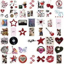 100张Y2K美学贴纸套装，时尚贴纸，Y2K礼物，可爱贴纸，酷炫贴纸，防水乙烯基贴纸，适用于水瓶、电脑、笔记本电脑、手机、行李箱、笔记本、冰箱等。