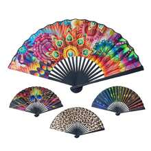 13 Inch Large Holographic Rave Hand Fan, Foldable Colorful Festival Fan, Suitable For Costume Accessories, Festivals, Clubs, Parties, Dancing, Unisex - Silver - View 8