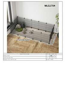 Pet Fence Turtle Anti-Escape Net, No Drilling Required, Removable Balcony Tortoise Enclosure Barrier Fence - Multicolor - View 13