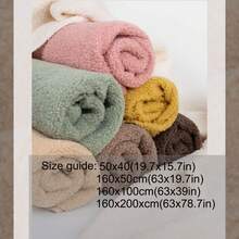 Sherpa Fleece Fabric Thermal Lined Material DIY Sewing Crafts Materials For Coat Sweatershirt, Blanket, Hat, Doll Sewing Craft Material For Super Soft & Cozy Fuzzy Blanket