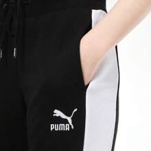 Puma Women's Sweatpants, Comfortable Breathable Drawstring Waist Casual Training Fitness Pants, 531415-01 - Black - View 5