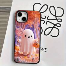 Funda protectora para phone con diseño de calabaza, con orificios grandes, compatible con phone 16 Pro Max, 16, 15 Pro, 14, 14 Plus/14 Pro Max, 13, 13 Pro, 12 Pro, 11/11 Pro. Regalos para cumpleaños y festividades - Negro - Ver 6
