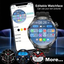 GUHUAVMI 2025 New Men's Sports Fitness Smart Watch GT5 Max, 1.85'' HD Display, Alloy Body, 410mAh Battery, Bluetooth Call, Voice Assistant, SOS, Reminder Function, NFC Access, Compass, GPS Tracking, Multi-Sport Modes, Sleep Monitoring, Fitness Tracker, Smart Watch For Women, Smartwatch GT4 Upgraded Version, For Android IOS, Men - 彩色 - 查看 4