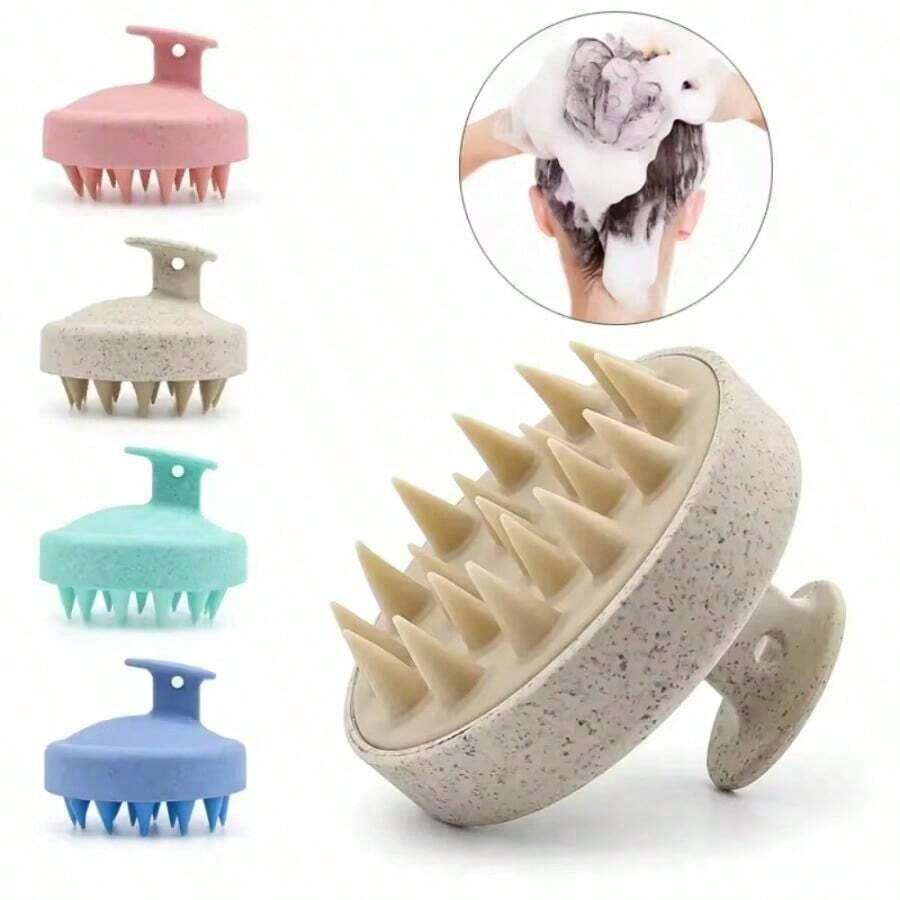X Milania Silicone Shampoo Brush Scalp Massager Comb Body Massage Brush For Shower Salon Hair Washing Tool,Hair Brush,Comb,Hair Tools,Hair Products And Accessories For Barber Salon Beauty Travel Essentials,Back To School,Travel Holiday Essentials,Hair Accessories For Women - Nhiều màu - Xem 1
