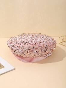 1 chiếc mũ nồi nhung đính sequin nhiều màu sắc dành cho nữ, phong cách thời trang Châu Âu và Mỹ dành cho biểu diễn sân khấu, tiệc tùng và sự kiện Ngày lễ tình nhân - sequin - Xem 17