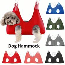 Pet Hammock Repairing Nail Auxiliary Holder Cat Dog Grooming Hammock Restraint Bag With 2 Hooks Cat Grooming Cleaning Holder