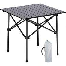 Mesa Plegable Camping, 95 * 55cm Plegable Playa De Portátil, Mesa De Camping Plegable Pequeña Adecuado para Exteriores, Playa, Picnic, Barbacoa, Pesca - 50 * 53 cm - Ver 6