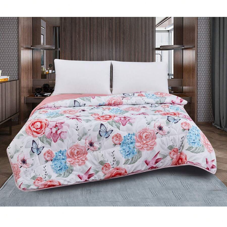 Edredón Nórdico Reversible Bicolor,100% Relleno de Fibra Siliconada,Duvet Microfibra,Tacto Suave y Confortable de Microfibra 300g/m²,Diseño Reversible con un Lado Liso y Otro Estampado,Disponible en 4 Medidas (Cama 90/105/135/150) - Color 10 - Ver 1