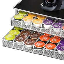 2 Tier Coffee Pod Holder 72 Capsules Storage Drawer For  Capsules - Multicolor - View 4