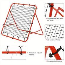 Shoze Football Rebounder Net Rebound Net Kickback Aid Target Goal Soccer Training Equipment Garden Outdoor - 紅色 - 查看 3