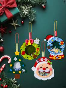 Weihnachtsdekoration Vliesstoff Schaukel Ornament Bastelset, Weihnachtsgeschenk Heimdekoration Weihnachtsdekorationen Raumdekoration Winter