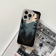 Funda protectora para phone con diseño de montañas de la Selva Negra (1 unidad), compatible con phone 16 Pro Max, 16, 15 Pro, 14, 14 Plus/14 Pro Max, 13, 13 Pro, 12 Pro, 11/11 Pro. Regalos para cumpleaños y fiestas - Blanco - Ver 1