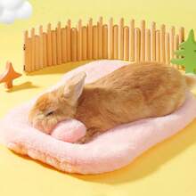 1pc S/M Plush Rabbit Shaped Warm Nest, Double-Sided Soft Warm Guinea Pig Hamster Cotton Pad, Suitable For Small Pets All Seasons - Multicolor - View 10