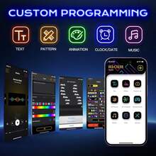 Flexible Wireless LED Matrix Panel Logo With USB Power, Application Control, And Remote Control - Suitable For Multi-Color Programmable Lighting In Homes, Shops, Hotels, And Holiday Decorations - Easy To Install And Durable Design - LED Screen - View 4