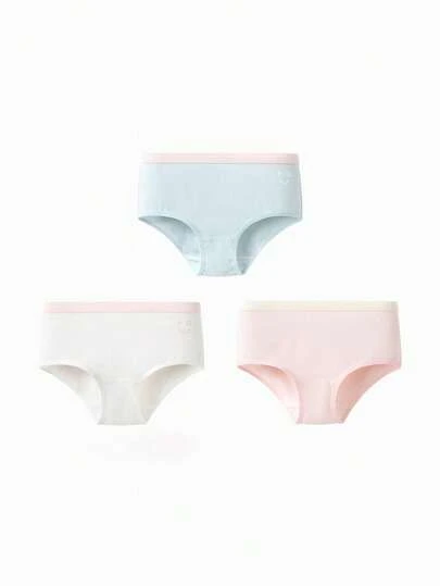 Balabala Girls Cotton Underwear 3 Packs Triangle Panties No Wedgie Comfy