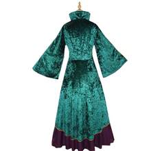 In Stock! Halloween Witch Crazy Cosplay Costume Green Medieval Dress Frilled Stage Performance Cosplay Outfit - Green - View 4