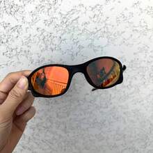 Unisex Anti-UV Sports Sunglasses - 橘色 - 查看 1