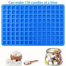126-Cavity Square Silicone Candy Molds For Chocolate, Gummy, Jelly Candies - Multicolor - View 5
