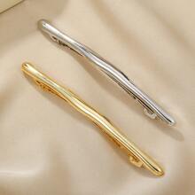 1pc Simple Patterned Zinc Alloy Casual Hair Clip, All Season Claw Clips Hair Claws Hair Barrettes, School Stuff, Hair Accessories, Head Accessories, Hair Accessories For Women, Hairpin - Multicolor - View 8