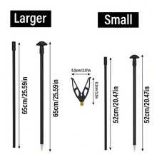 JSFUN Pica de 1m/1.2m + Soporte, herramienta ideal para entusiastas de la pesca