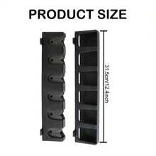 Multifunctional Fishing Rod Display Rack/Easy Install Fishing Rod Holder | Wall-Mounted Foam Anti-Slip Storage Rack | Suitable For Garage And Sports Equipment Storage - Black - View 7
