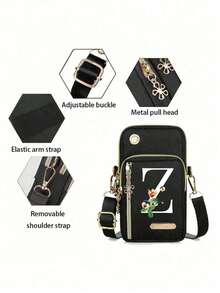 Bolso de teléfono para mujer, mini bolso bandolera, monedero vertical, brazalete deportivo/muñequera para correr, mini bolso bandolera casual para teléfono con orificio para auriculares, adecuado para damas de oficina elegantes, estudiantes universitarias, empresarios, viajeros, trabajadores de oficina, gran regalo para aniversario, parejas, cumpleaños, San Valentín, Navidad, Acción de Gracias, Día del Maestro - Multicolor - Ver 6