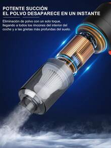 Aspirador De Mano Portátil Inalámbrica,Aspirador De Mano Portátil Inalámbrica,Aspiradora 2 en 1 para coche, aspiradora portátil para el hogar y el coche,xuso doméstico, incluye boquillas multiples, poco ruidosa, POTENTE, FILTRO lavable, aspira y sopla aire, pequeña, inalámbrica, con fuerte succión para la limpieza del hogar, el coche y el escritorio. - Multicolor - Ver 4