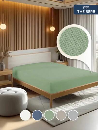 100% Cotton Knit Fitted Sheet | Single & Double Size | Breathable & Soft | 100x200+30 / 120x200+30 / 160x200+30 / 180x200+30 / 200x200+30 Cm | MADE IN TURKEY