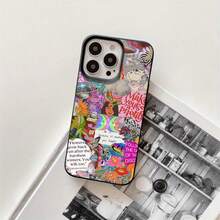 Fundas protectoras con diseño de nave espacial y orificios grandes. Compatibles con phone 16 Pro Max, 16, 15 Pro, 14, 14 Plus, 14 Pro Max, 13, 13 Pro, 12 Pro y 11 Pro. Ideales para cumpleaños y celebraciones. - Negro - Ver 1