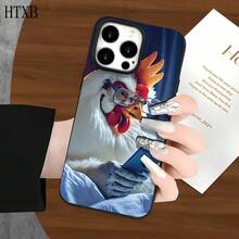Funda protectora para phone con diseño de pollo con gafas (1 unidad), compatible con phone 16 Pro, 16, 15 Pro, 14, 14 Plus/14 Pro, 13, 13 Pro, 12 Pro, 11/11 Pro. Ideal para cumpleaños y celebraciones. - Blanco - Ver 2