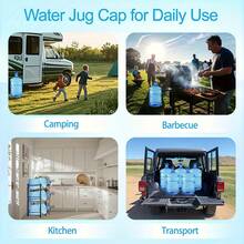 Reusable Silicone Water Bottle Replacement Lid - Suitable For 5 Gallon And 3 Gallon Buckets - 55mm Universal Mouth - Leakproof And Dustproof - Suitable For Outdoor Camping And Kitchen Use - 1 - View 7