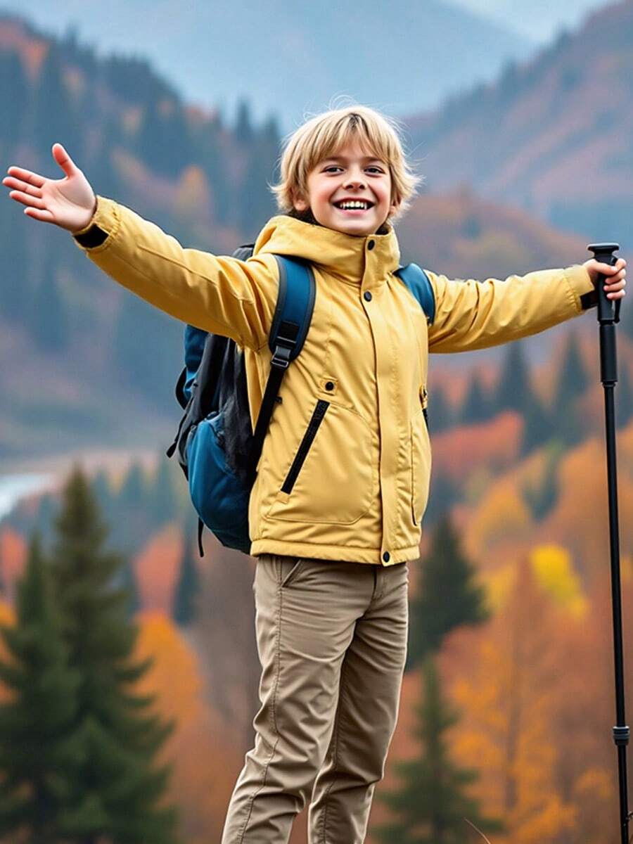 Children's Outdoor Jackets, Autumn And Winter Mountaineering Jackets ...