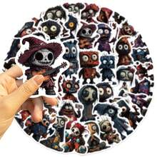 SCXXBSW 50 Pieces Of Halloween Horror Character Graffiti Stickers For DIY Decoration On Guitars, Notebooks, Suitcases And Other Items - Multicolor - View 5