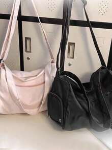 Fashionable Sports Yoga Short Distance Travel Bag With Zipper Closure, Spacious And Stylish Suitable For Women, Large Capacity Training, Swimming, Fitness Bag, With Adjustable Shoulder Straps, Comfortable Grip, Material Will Not Strain Your Hands Gym Bag Running Accessories Sports Bag For Women Sport Bag For Sports For Fitness For Exercise For Vacation For Men Travel Essential Durable Yoga Bag