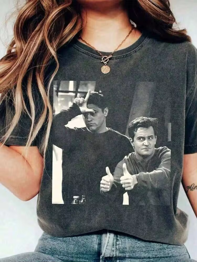 2026 Summer TopsOversized "It's Never Luck" Slogan T-Shirt, Distressed Charcoal Black, Short Sleeve, Heavy Washed Frayed Edges + Vintage Print Crafts - A9 - View 2