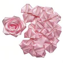 100 片闪闪发亮的金色装饰丝带花瓣 - 优质 DIY 花卉工艺用品 - 金边手工缎带丝绸花瓣套件半成品，非常适合 DIY 制作永恒玫瑰花束 - 金邊手工花瓣 - 查看 3
