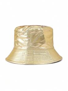 1 pieza Sombrero de cubo de unicolor para mujer, gorra para senderismo con protección UV, ajustable, accesorio de moda para viajes diarios, playa, festivales - sombrero de cubo - Ver 19