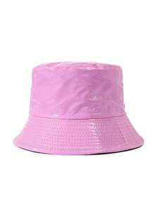 1 pieza Sombrero de cubo de unicolor para mujer, gorra para senderismo con protección UV, ajustable, accesorio de moda para viajes diarios, playa, festivales - sombrero de cubo - Ver 24
