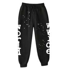 Gender - Neutral Fashion Hooded Set - Creative Star Pattern With Letter Decoration, Comfortable Casual Sports Style, Versatile For Daily Outings - Bộ đen trắng - Xem 4