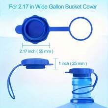 Reusable Silicone Water Bottle Replacement Lid - Suitable For 5 Gallon And 3 Gallon Buckets - 55mm Universal Mouth - Leakproof And Dustproof - Suitable For Outdoor Camping And Kitchen Use - 1 - View 3