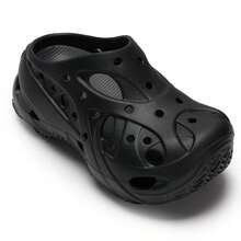 Crocs 女士珊瑚色木屐凉鞋，简约舒适户外旅行运动休闲拖鞋 211141-001 - 211141-001 - 查看 7