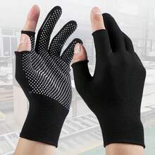 Special Gloves For Men And Women Working, Two, Three, Five Fingers, Work, Wear-Resistant, Non-Slip, Riding Durable And Lengthened - Black - View 5