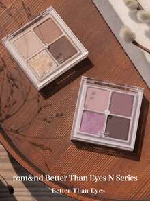Rom&nd Better Than Eyes 眼影盤 N02 Dry Violet，基礎眼影盤，4色日常自然色調，絲絨質地，易暈染，顯色豐富，霧面與珠光，高顯色度，持久，韓系彩妝，韓國化妝品，禮盒組，7g/0.25oz - N02 DRY VIOLET - 查看 10