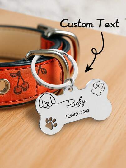 Ayotu Etiqueta de identificación personalizada anti-pérdida para mascotas perros, etiqueta de identificación personalizada para gatos, etiqueta de nombre de teléfono personalizada grabada, etiqueta de identificación para gatos, colgante de aleación para collar de perro, collar de gato, regalo perfecto para mascotas, decorativo, grabado, de moda, colorido, vintage, lindo, simple, adorable, personalizado, único, mascota personalizada, adecuado para aniversario, regalos de cumpleaños, suministros de regalo de Navidad