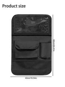 1 件座椅后置汽车收纳袋 - 带餐桌的汽车储物袋 | 带可折叠桌板的汽车座椅靠背保护垫 | 车载收纳袋和旅行饮料平板电脑旅行配件 - 均碼 - 查看 5